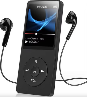 MP3 плеєр 01B 32Gb з РК-дисплеєм, вбудованим динаміком, FM радіо та диктофоном