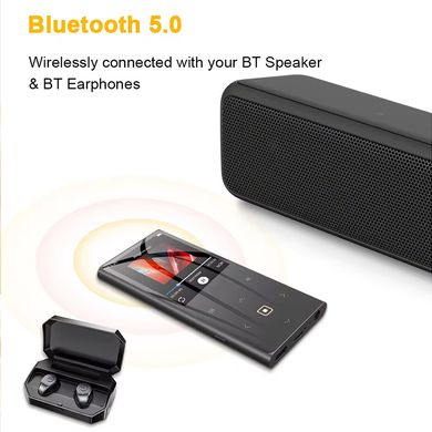 MP3 плеєр M2 Bluetooth Hi-Fi 32Gb з FM радіо та диктофоном Black