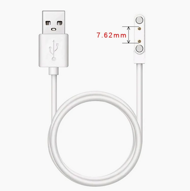 Магнітний USB кабель для зарядки дитячого смарт годинника 2-pin 7.62 мм для K26H / AS06 / AS10 / K55H