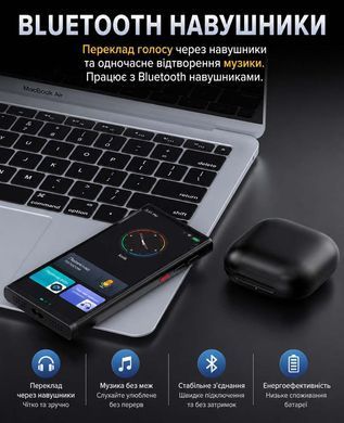 Голосовий AI перекладач M18-UKR робота через навушники