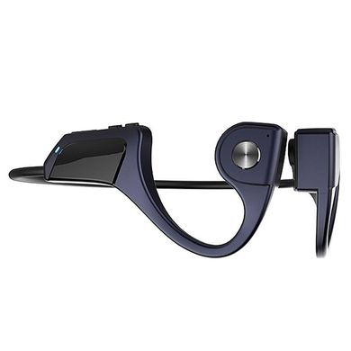 Бездротові bluetooth-навушники Yincine F806 з кістковою провідністю Сині