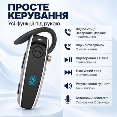 Бездротова гарнітура Q7 з кнопками керування дзвінками