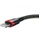 Кабель зарядки Baseus Cafule «USB to Lightning» 2.4A 0.5м Red+Black