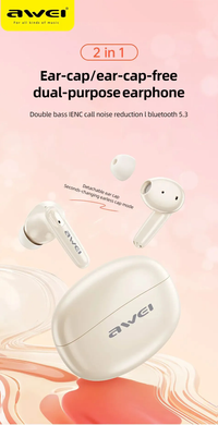Бездротові bluetooth навушники Awei T90 ENC з шумопоглинанням