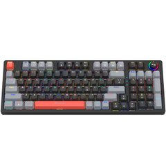 Клавиатура игровая механическая XTRIKE ME GK-987 UA 96кл.+регулятор, RGB, USB, черно-серая
