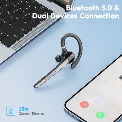 Бездротова bluetooth гарнітура New Bee M53 з функцією шумопоглинання