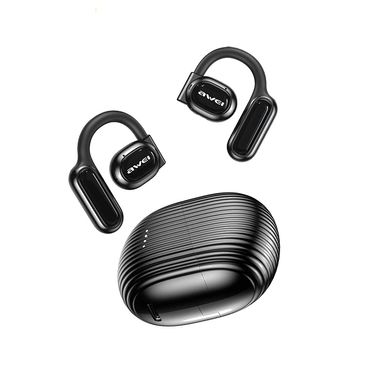 Бездротові bluetooth навушники Awei TZ6 ENC з відкритим динаміком та шумозаглушенням Black