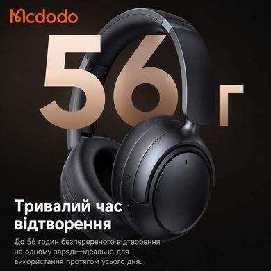 Бездротові повнорозмірні навушники Mcdodo T02 тривалість роботи