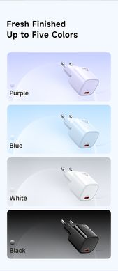 Швидка зарядка Mcdodo Nano Series 20W PD Charger White CH-4020