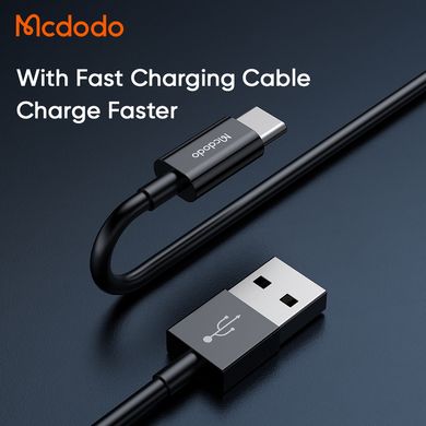 Зарядное устройство на 2 порта Mcdodo 12W 2A Charger + кабель Type-C 1m CH-5072 Black