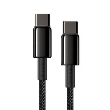 Kabel szybkiego ładowania Baseus Type-C do Type-C 100W 1m Czarny