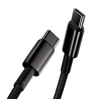 Kabel szybkiego ładowania Baseus Type-C do Type-C 100W 1m Czarny