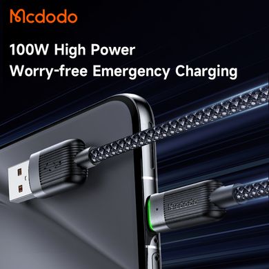 Кабель быстрой зарядки с магнитной функцией Mcdodo USB-A to USB-C 6A  Magnetic Self-Winding Data Cable 1.2m CA-5650