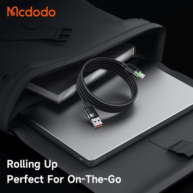 Кабель быстрой зарядки с магнитной функцией Mcdodo USB-A to USB-C 6A  Magnetic Self-Winding Data Cable 1.2m CA-5650