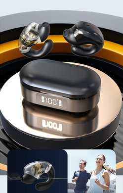 Бездротові відкриті bluetooth навушники-вкладиші Dacom TW1 Black