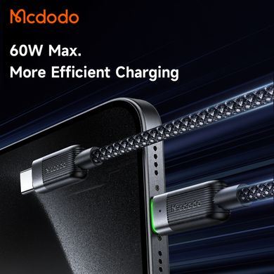 Кабель быстрой зарядки с магнитной функцией Mcdodo USB-C to USB-C 60W Magnetic Self-Winding Data Cable 1.2m CA-2000