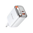 Зарядний пристрій Mcdodo 67W GaN із вбудованим кабелем USB-C 65 см, 2 порти (USB-C + USB-A) CH-4103 Білий