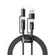 Багатофункціональний нейлоновий кабель 4-в-1 Mcdodo 60W USB-C/USB-A на USB-C/Lightning Travel Cable 1.2m CA-1990