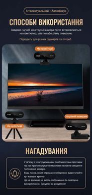 Вебкамера M5C 4K Ultra HD з автофокусом способи викооистання