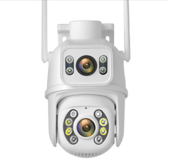 Вулична поворотна відеокамера WiFi ICC-S4 8MP Dual Lens