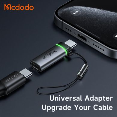 Адаптер (перехідник) McDodo автоматичного відключення USB-C до USB-C Auto Off Adapter OT-2450