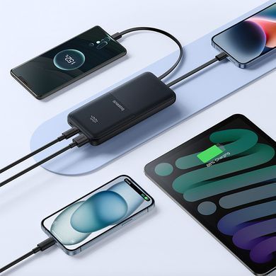 павербанк для ноутбука Baseus 10000mAh 22.5W Чорний