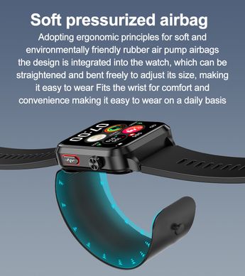 Розумний годинник S11 з повітряним ремінцем-манжетою для вимірювання тиску