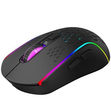 Мышка XTRIKE ME GW-611, игровая беспроводная 8000dpi., 7кн., RGB, черная