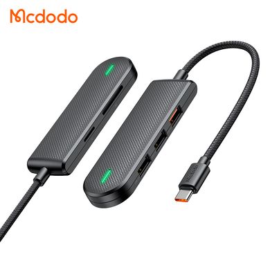 USB-хаб Mcdodo Type-C на 5 портов для Mac iPad OS Windows Android HU-1430