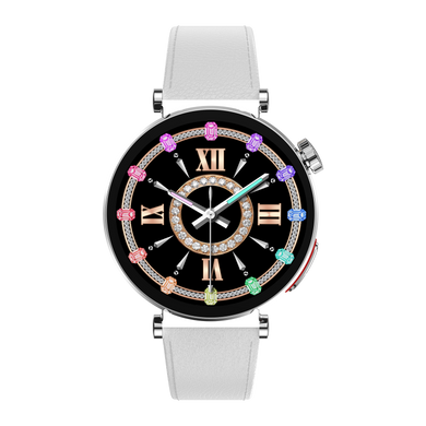 Жіночий розумний годинник ET490 з тонометром, глюкометром, ЕКГ Silver