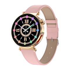 Жіночий розумний годинник ET490 з тонометром, глюкометром, ЕКГ Pink