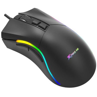 Мышка XTRIKE ME GM-226, игровая 7200dpi., 7кн., RGB, черная