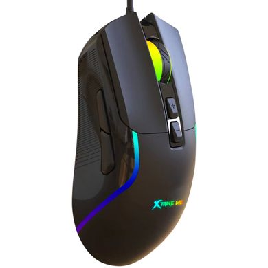 Мышка XTRIKE ME GM-313, игровая 7200dpi., 7кн., RGB, черная