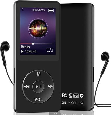 MP3 плеєр X02 Bluetooth Hi-Fi 4Gb з FM радіо та диктофоном Black