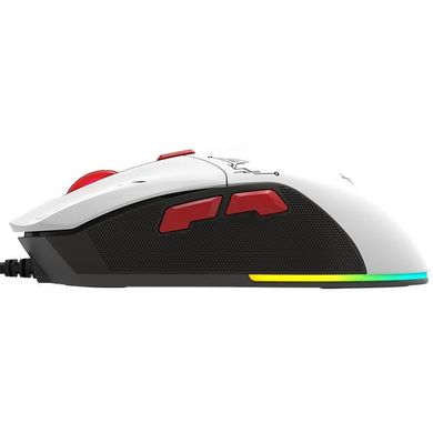 Мишка XTRIKE ME GM-316W, ігрова 7200dpi., 7кн., 13 режимів RGB, 2 панелі, біла