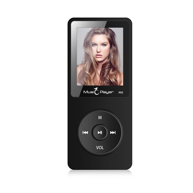 MP3 плеер X02 Bluetooth Hi-Fi 4Gb с FM радио и диктофоном Black