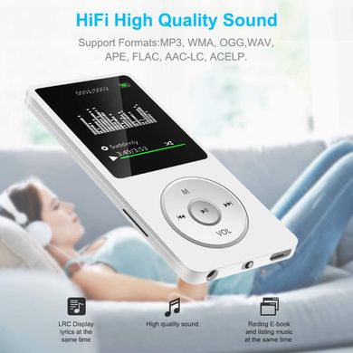 MP3 плеер X02 Bluetooth Hi-Fi 4Gb с FM радио и диктофоном Black