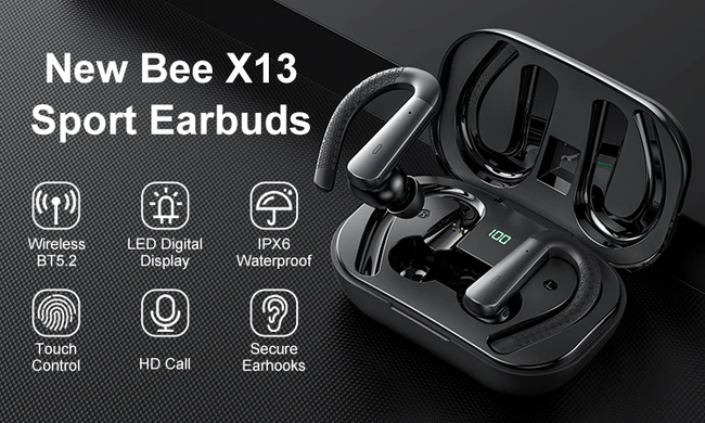 Бездротові bluetooth навушники New Bee X13