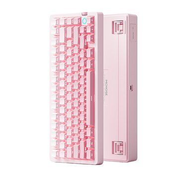 Бездротова механічна клавіатура MCHOSE G75 V2 Mist peach,