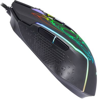 Мишка XTRIKE ME GM-327, ігрова 8000dpi., 7кн., RGB, програмування, чорна