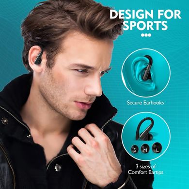 Бездротові дворежимні bluetooth навушники BE1043 2-in-1 для спорту