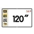 Екран для проектора 120 дюймів 16:9 портативний настінний Full HD 4K, тканинний складаний