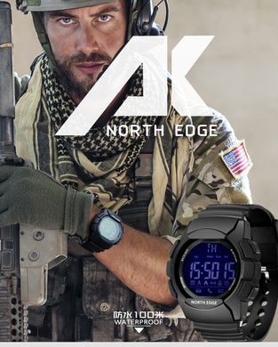 Чоловічий водонепроникний спортивний розумний годинник North Edge AK