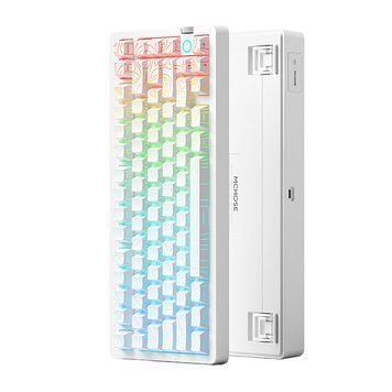 Бездротова механічна клавіатура MCHOSE G75 V2 Solid white