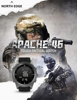 Мужские водонепроницаемые спортивные часы North Edge Apache-46