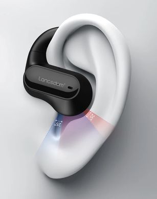 Бездротові спортивні bluetooth навушники Langsdom TS05 Open-Ear з мікрофоном Black