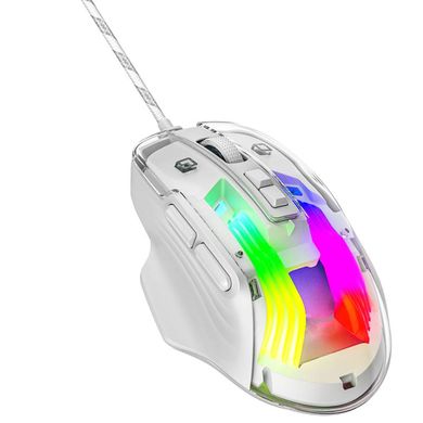 Мышка XTRIKE ME GM-319, игровая 6400dpi., 7кн., RGB, белая