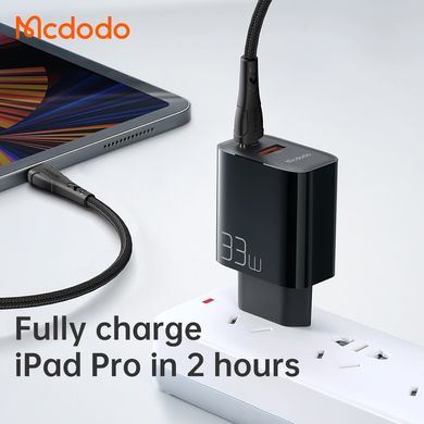 Зарядний пристрій на 2 порти Mcdodo 33W PD+QC Dual Port Charger + кабель Type-C to Type-C 60W CH-0922