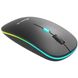 Мишка XTRIKE ME GW-113, бездротова Bluetooth 3200dpi., 4кн., 7 режимів RGB, чорна