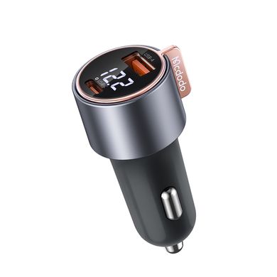 Автомобильное зарядное устройство Mcdodo 75W Digital Display PD Fast Car Charger с двумя портами USB-A/Type-C CC-3690